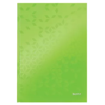 Leitz Notebook WOW A4 Ruled with hardcover 90g/80sheets, Pattern, Green, A4, 80 sheets, 80 g/m², Lined paper