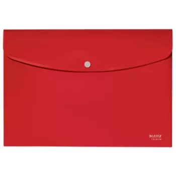 Leitz Recycle Document Wallet, Envelope folder, A4, Polypropylene (PP), Red, Landscape, 60 sheets