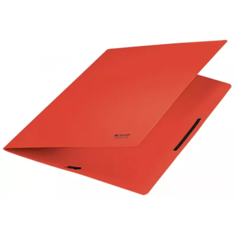 Leitz Recycle Card Folder with elastic bands, Conventional file folder, A4, Carton, Red, Landscape/Portrait, 250 sheets