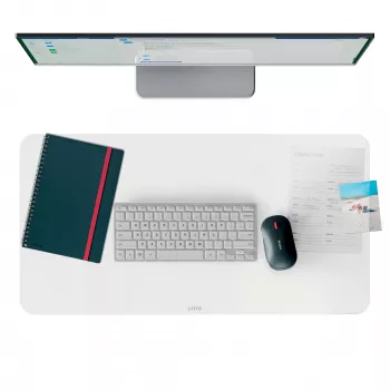 Leitz Large Transparent Desk Mat, Transparent, Polyvinyl chloride (PVC), 360 mm, 700 mm, 1 mm, 300 g