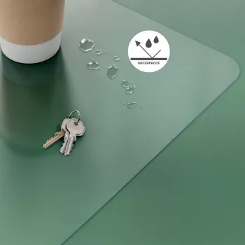Leitz Large Transparent Desk Mat, Transparent, Polyvinyl chloride (PVC), 360 mm, 700 mm, 1 mm, 300 g