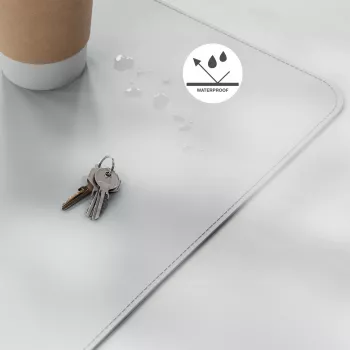 Leitz Large Desk Mat, Grey, Polyvinyl chloride (PVC), 400 mm, 800 mm, 2 mm, 350 g