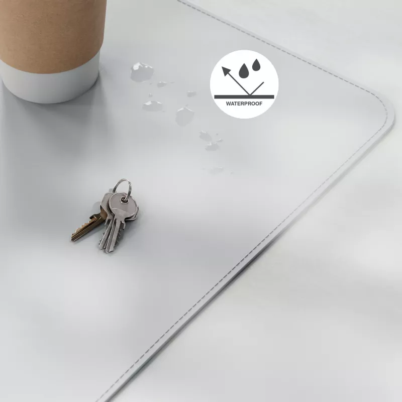 Leitz Large Desk Mat, Grey, Polyvinyl chloride (PVC), 400 mm, 800 mm, 2 mm, 350 g