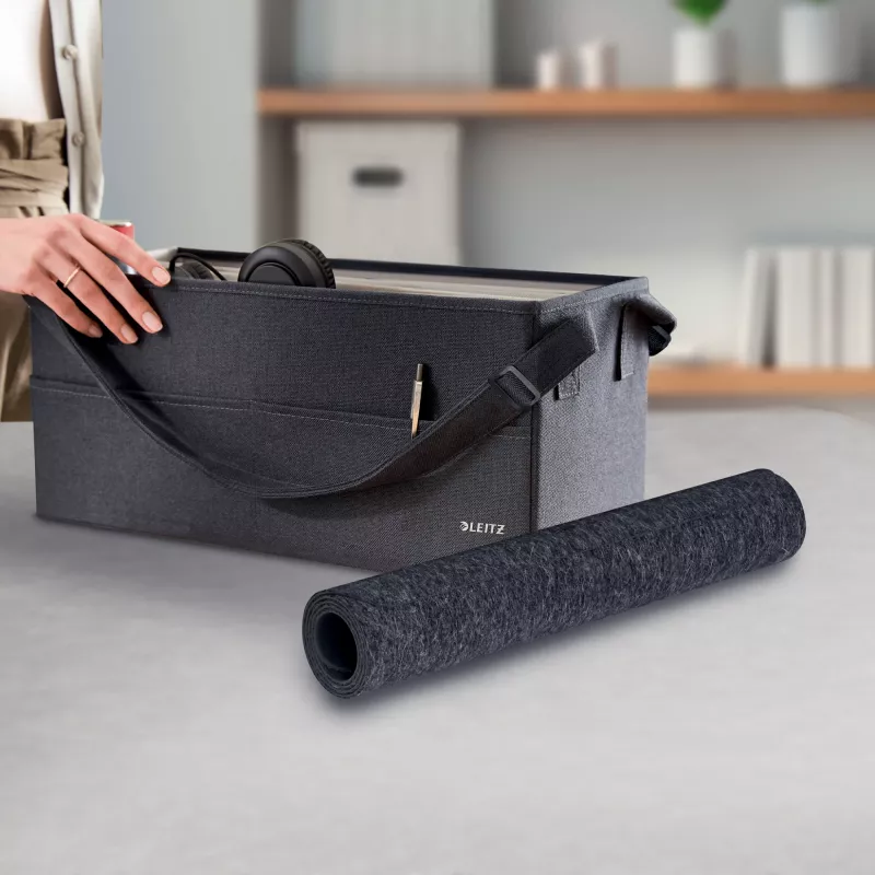 Leitz Large Felt Desk Mat, Dark Grey, Felt, 360 mm, 700 mm, 3 mm, 400 g