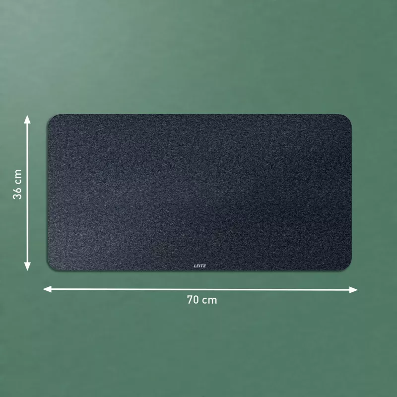 Leitz Large Felt Desk Mat, Dark Grey, Felt, 360 mm, 700 mm, 3 mm, 400 g