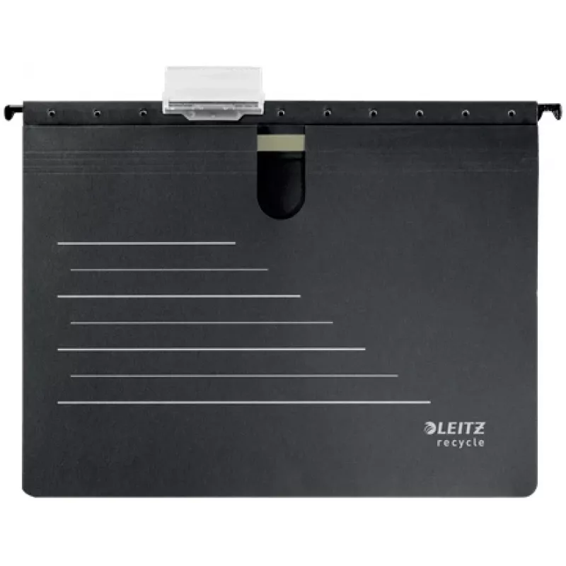 Leitz Alpha® Recycle Card Suspension Binder, A4, Black, Cardboard, 348 mm, 2 mm, 270 mm