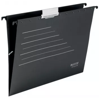 Leitz Alpha® Recycle Card Suspension File, A4, Black, Cardboard, 80 g/m², 150 sheets, 348 mm