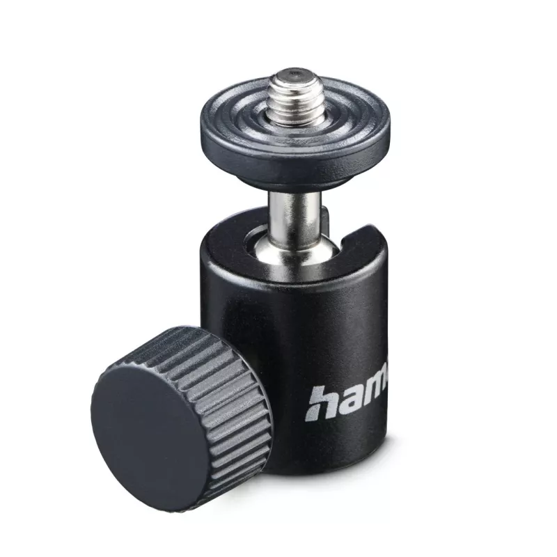 Tripod Ball Head HAMA 00005000, 1/4 inch Thread, 38 mm Height, Black