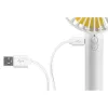 Unold Breezy 86610 handheld fan, white/yellow