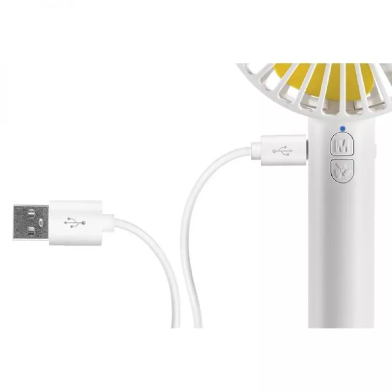Unold Breezy 86610 handheld fan, white/yellow