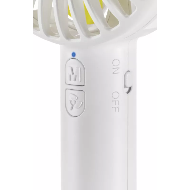 Unold Breezy 86610 handheld fan, white/yellow