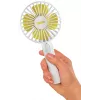 Unold Breezy 86610 handheld fan, white/yellow