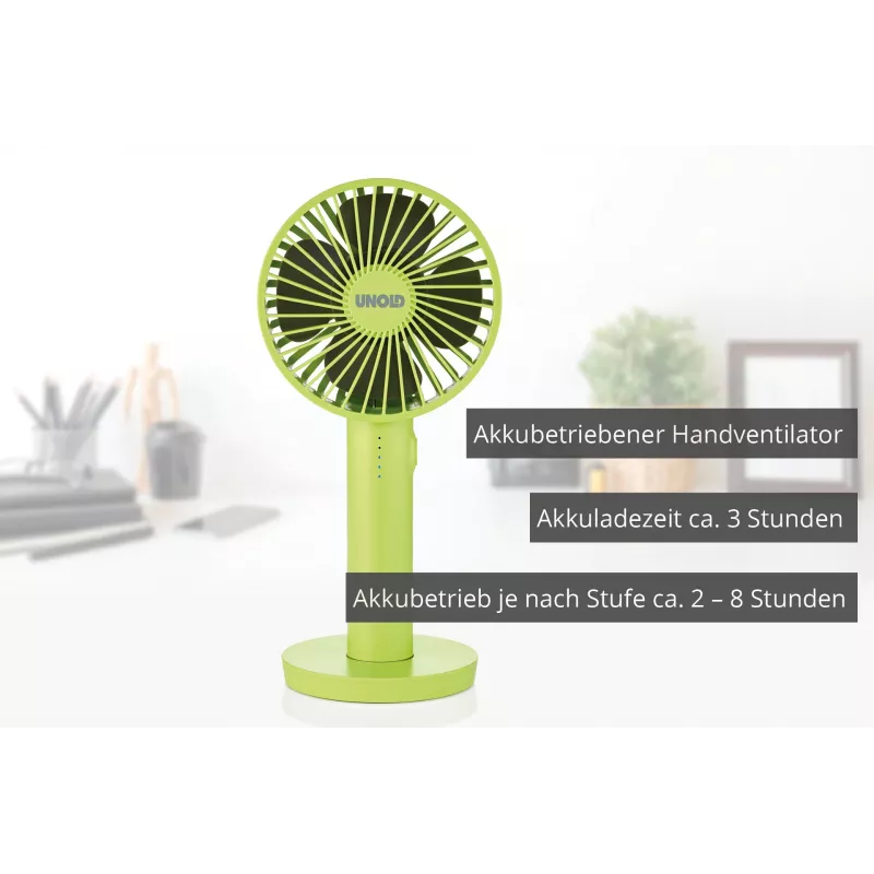 Unold Breezy II Green 10 cm Handheld fan
