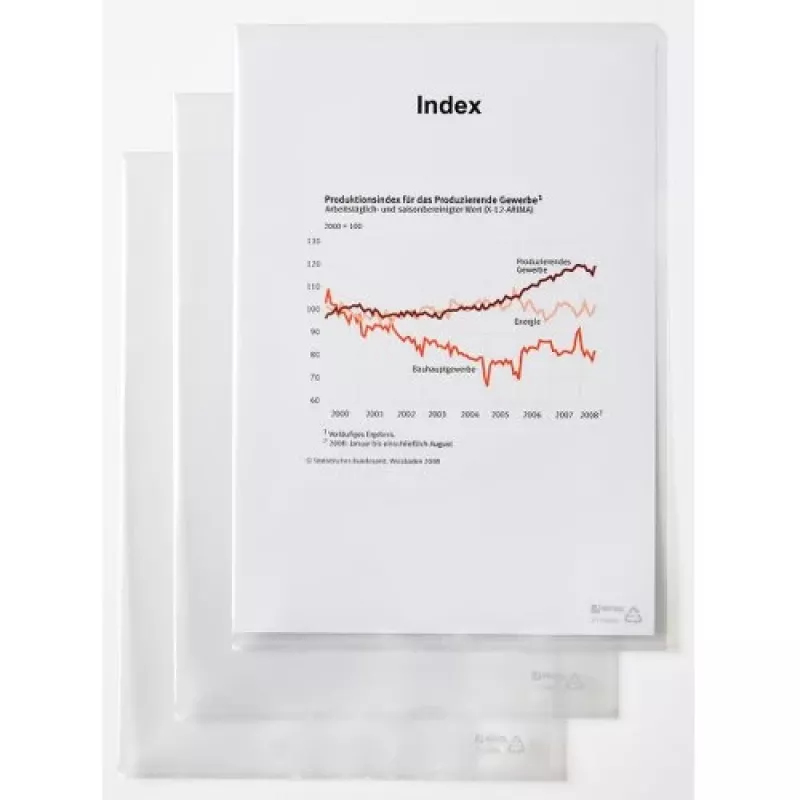 Rexel Document Folder - Standard, A4, PVC, Transparent, 229 mm, 318 mm, 20 mm