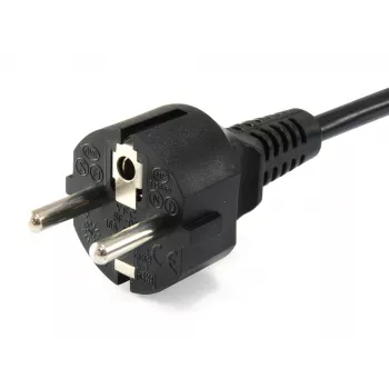 Equip High Quality Power Cord, C5 to Schuko, 3.0m, 3 m, C5 coupler, CEE7/7, H05VV-F3G, 250 V, 2.5 A