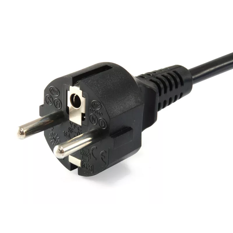Equip High Quality Power Cord, C5 to Schuko, 3.0m, 3 m, C5 coupler, CEE7/7, H05VV-F3G, 250 V, 2.5 A