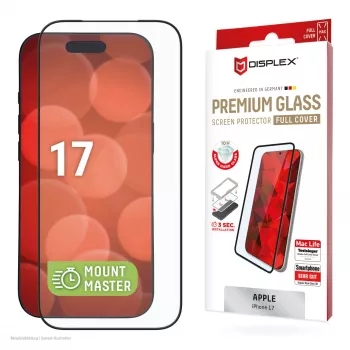 Displex Premium Screen Protector (Full Cover, 10H) for Apple iPhone 17, Full Cover