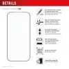 Screen protector e.v.i. Displex Premium for iPhone 17 Pro Max with Mount Master (scratch- and dirt-resistant, transparent/black)