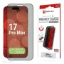 Privacy Tempered Glass Screen Protector e.v.i. Displex (10H) for Apple iPhone 17 Pro Max, Privacy Filter