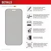 Privacy Tempered Glass Screen Protector e.v.i. Displex (10H) for Apple iPhone 17 Pro Max, Privacy Filter
