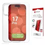 Screen Protector + Case e.v.i. for Apple iPhone 17 Pro – Tempered Glass, Transparent, Scratch- and Impact-Resistant