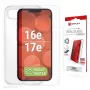 Screen Protector and Case e.v.i. Displex for Apple iPhone 16e/17e, tempered glass, transparent, scratch-resistant