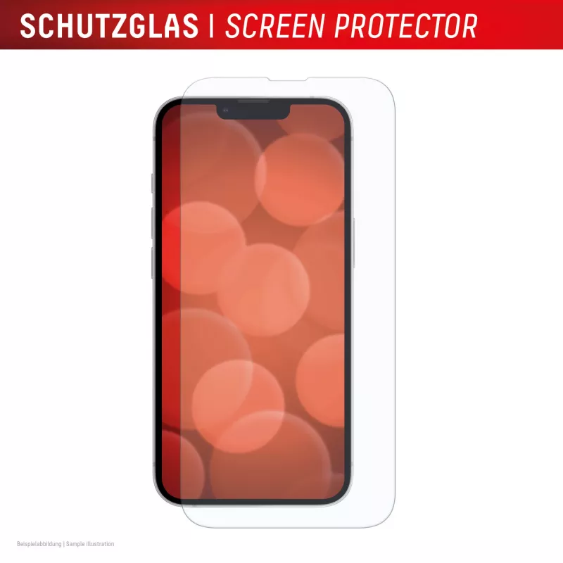 Screen Protector and Case e.v.i. Displex for Apple iPhone 16e/17e, tempered glass, transparent, scratch-resistant