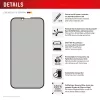 Privacy Tempered Glass Screen Protector e.v.i. Displex (10H) for Apple iPhone 16e/17e with Privacy Filter, Impact and Scratch Resistant