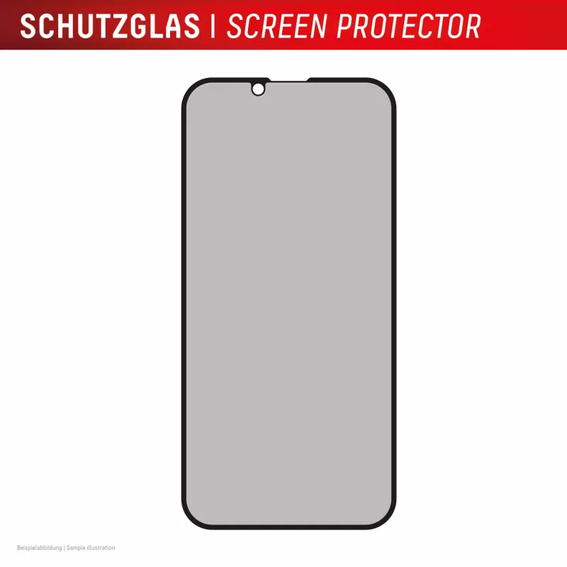 Privacy Tempered Glass Screen Protector e.v.i. Displex (10H) for Apple iPhone 16e/17e with Privacy Filter, Impact and Scratch Resistant