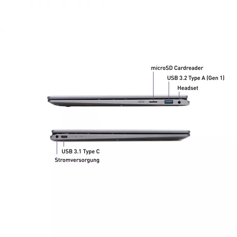 TERRA Mobile 360-13R Intel® Core™ i5 i5-1334U Laptop 33.8 cm (13.3 inch) Touchscreen Full HD 16 GB DDR4-SDRAM 512 GB SSD Wi-Fi 6 (802.11ax) Windows 11 Pro German Anthracite