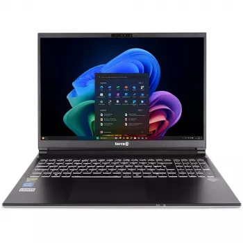 TERRA MOBILE GAMER ELITE 3A Copilot+ PC AMD Ryzen™ AI 7 350 Laptop 40.6 cm (16 inch) WQXGA 32 GB DDR5-SDRAM 1 TB SSD NVIDIA GeForce RTX 5060 Wi-Fi 6E (802.11ax) Windows 11 Home German Silver