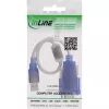 InLine 33304X USB to Serial Adapter Cable with Ferrite, USB-A to 9-pin Sub-D Male