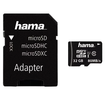 Flash memory Hama 32GB UHS-I Class 10 microSDHC