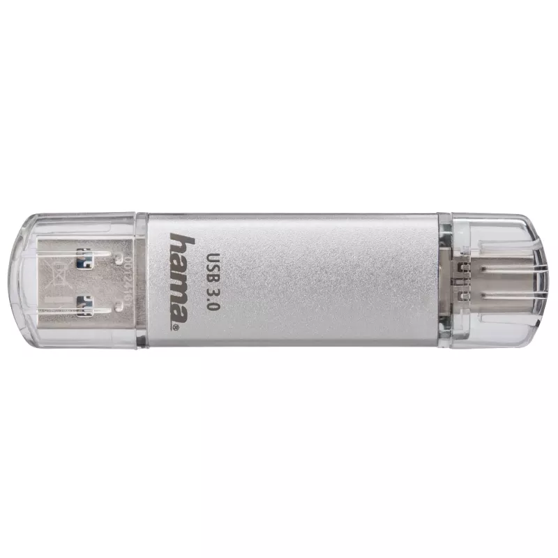 Hama C-Laeta USB flash drive 64 GB USB Type-A / USB Type-C 3.2 Gen 1 (3.1 Gen 1) Silver