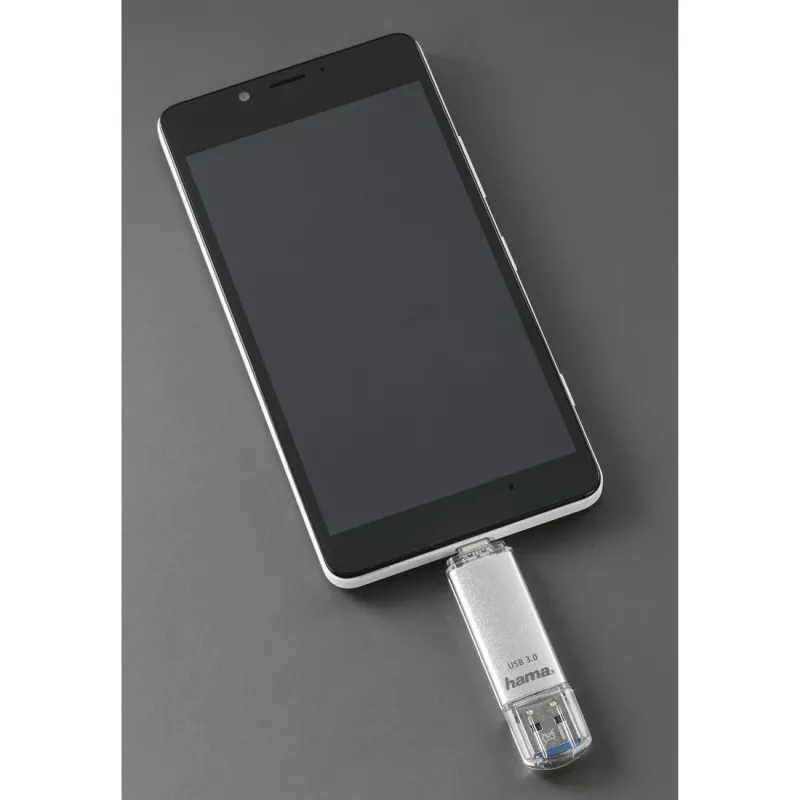 Hama C-Laeta USB flash drive 64 GB USB Type-A / USB Type-C 3.2 Gen 1 (3.1 Gen 1) Silver