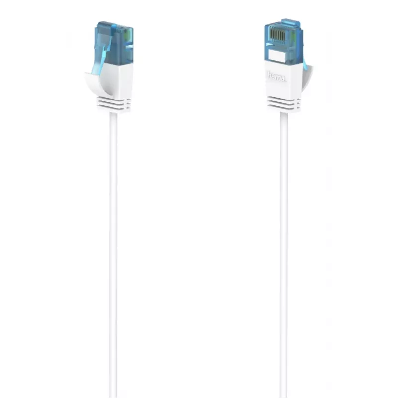 Hama Flexi-Slim networking cable White 0.75 m Cat6a U/UTP (UTP)