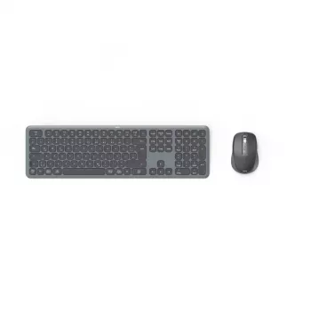 Hama WKM-550 keyboard Mouse included Home/Office RF Wireless + Bluetooth QWERTZ German Black