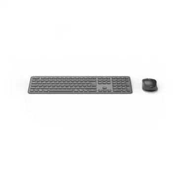 Hama WKM-550 keyboard Mouse included Home/Office RF Wireless + Bluetooth QWERTZ German Black