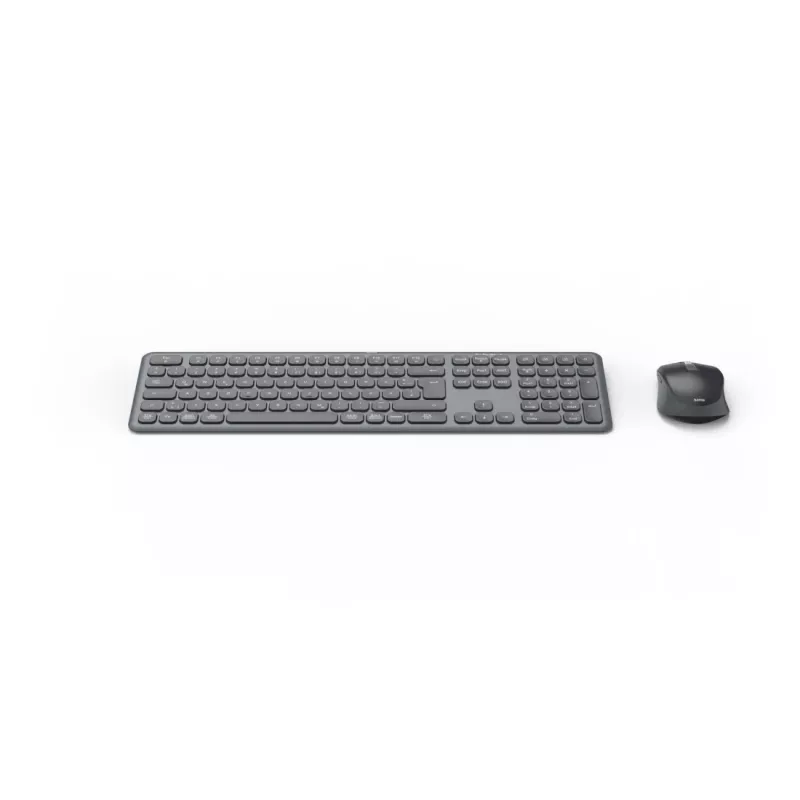 Hama WKM-550 keyboard Mouse included Home/Office RF Wireless + Bluetooth QWERTZ German Black