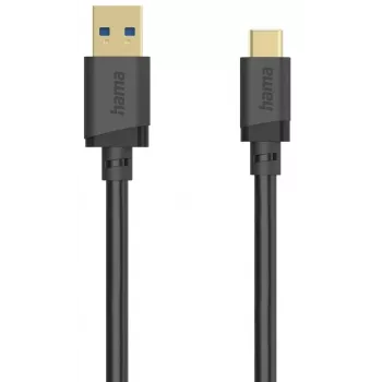 Hama 00202006 USB cable USB 3.2 Gen 1 (3.1 Gen 1) 1.5 m USB A USB C 5 Gbit/s Black