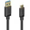 Hama 00202006 USB cable USB 3.2 Gen 1 (3.1 Gen 1) 1.5 m USB A USB C 5 Gbit/s Black