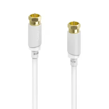 Hama 00202020 coaxial cable 3 m F-type White