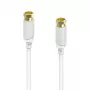 Hama 00202020 coaxial cable 3 m F-type White