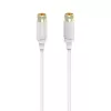 Hama 00202020 coaxial cable 3 m F-type White