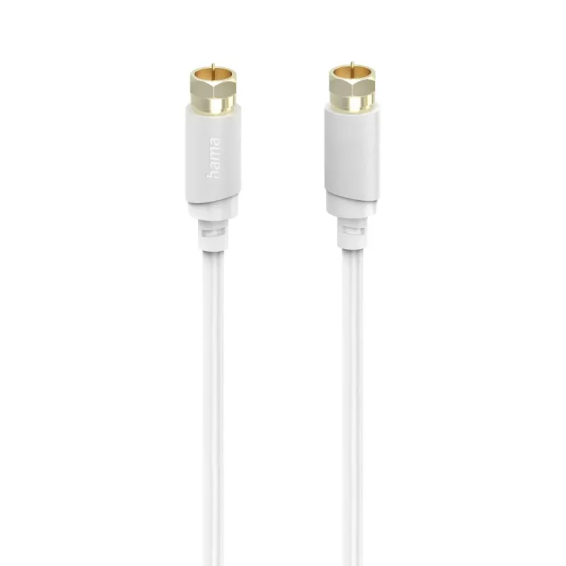 Hama 00202020 coaxial cable 3 m F-type White