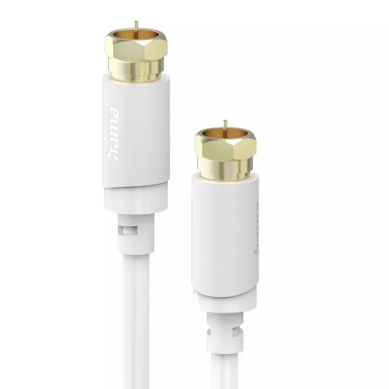 Hama 00202020 coaxial cable 3 m F-type White
