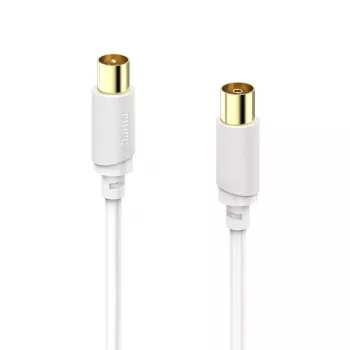 Hama 00202026 coaxial cable 10 m White