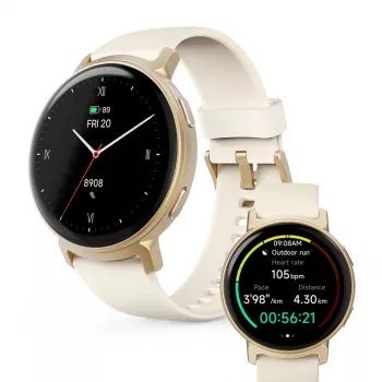 Hama Arion 3.35 cm (1.32 inch) AMOLED 43 mm Digital 466 x 466 pixels Touchscreen Gold GPS (satellite)