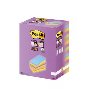 3M 655-16SS-COL note paper Rectangle Blue, Green, Orange, Pink, Yellow 90 sheets Self-adhesive