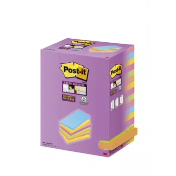 3M 655-16SS-COL note paper Rectangle Blue, Green, Orange, Pink, Yellow 90 sheets Self-adhesive